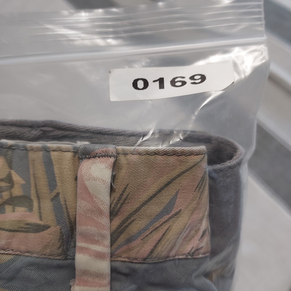 GAP Girlfriend Chino Pants Women 4‎ Tropical Floral Palm Leaf Tropical Gray Pink - Picture 12 of 12